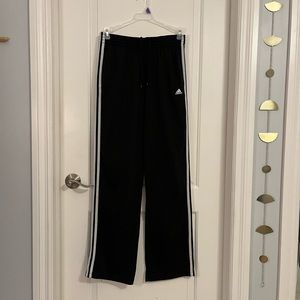 white & black adidas sweatpants